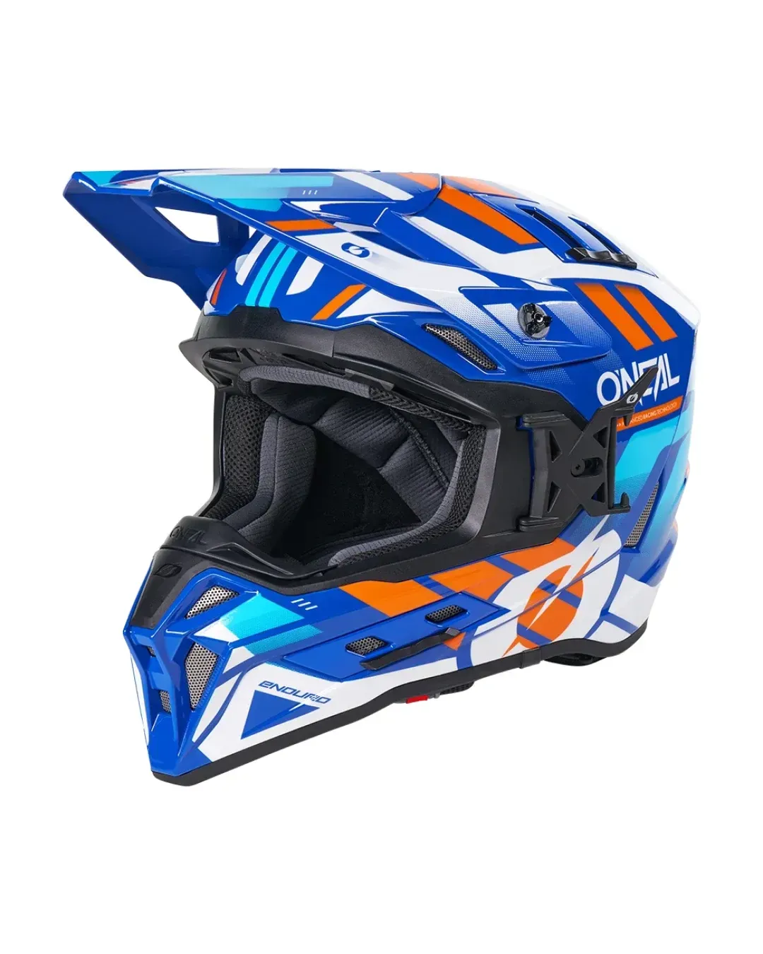 Ендуро каска O'NEAL EX-SRS DUST BLUE/ORANGE V.26