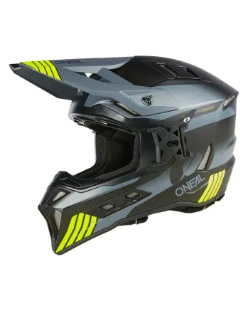 Ендуро каска O'NEAL EX-SRS HITCH BLACK/GRAY/NEON YELLOW V.24
