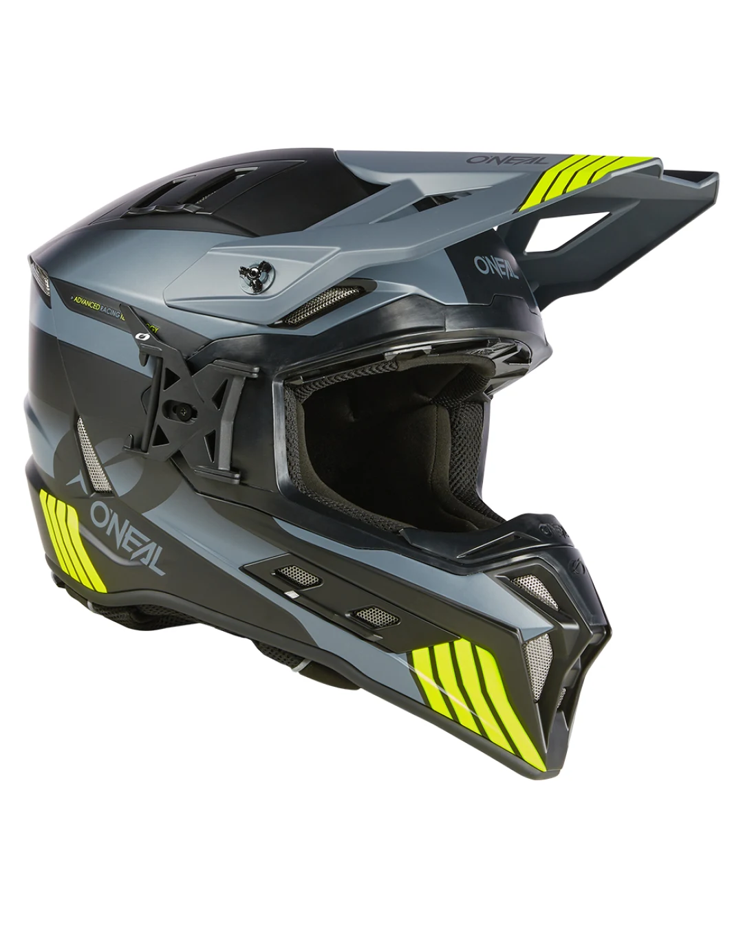 Ендуро каска O'NEAL EX-SRS HITCH BLACK/GRAY/NEON YELLOW V.24