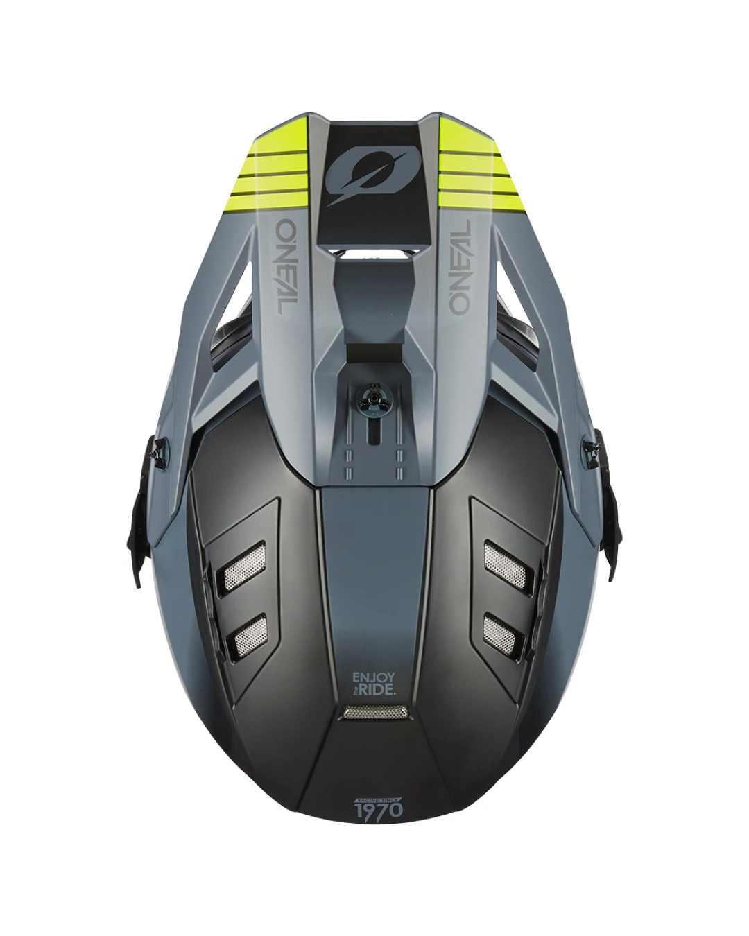 Ендуро каска O'NEAL EX-SRS HITCH BLACK/GRAY/NEON YELLOW V.24