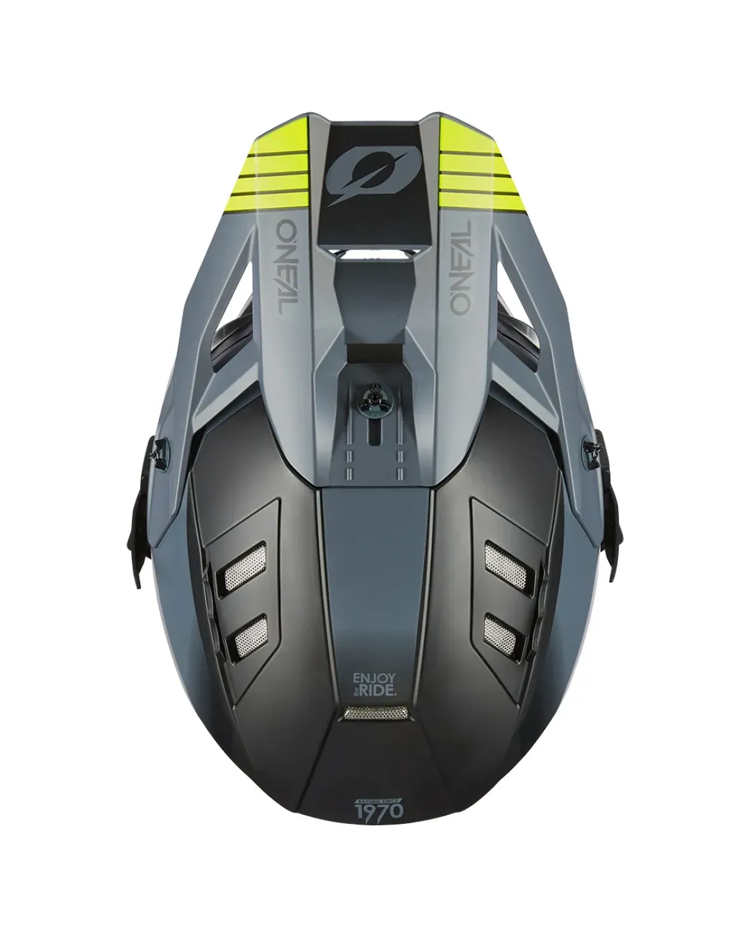 Ендуро каска O'NEAL EX-SRS HITCH BLACK/GRAY/NEON YELLOW V.24
