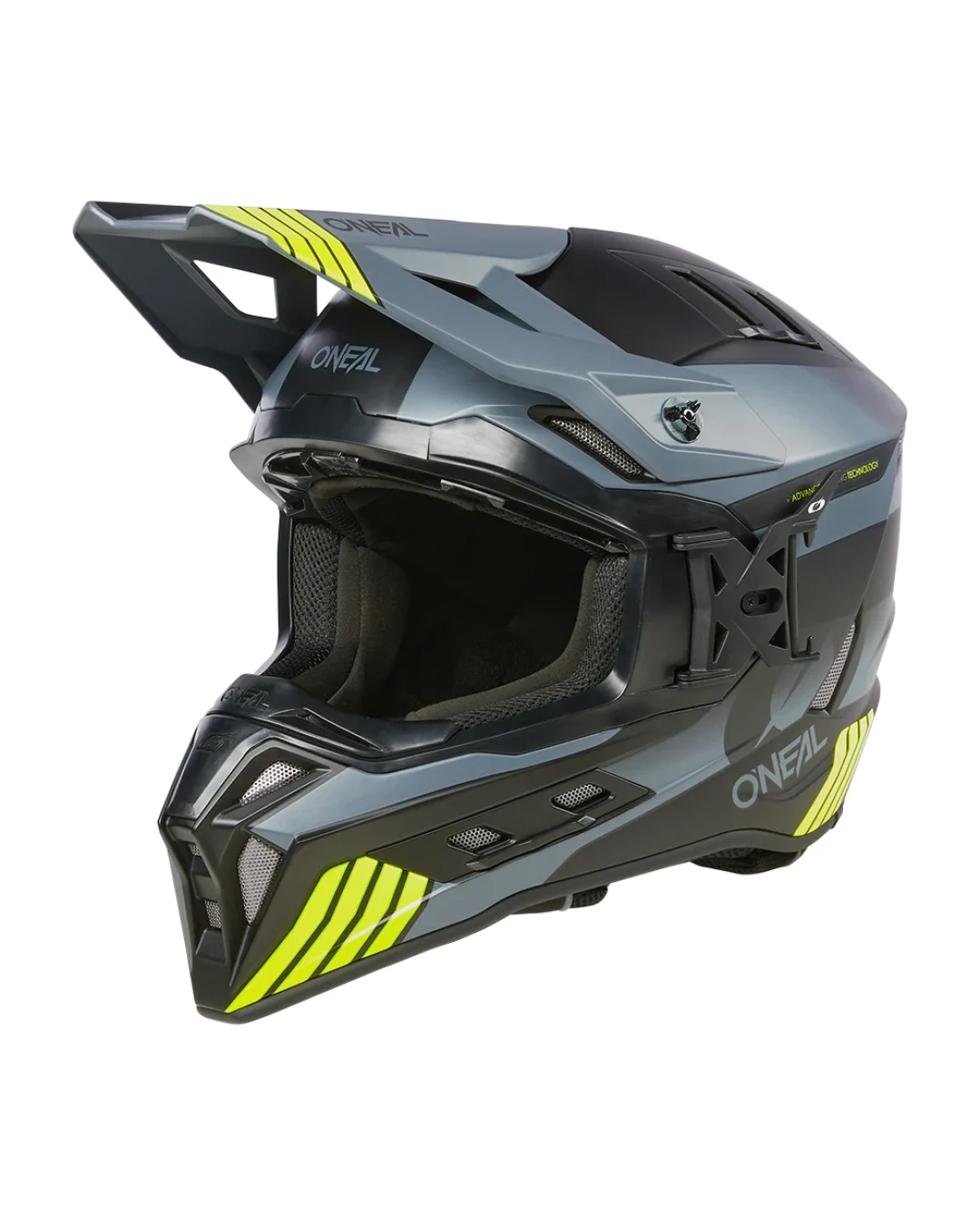 Ендуро каска O'NEAL EX-SRS HITCH BLACK/GRAY/NEON YELLOW V.24