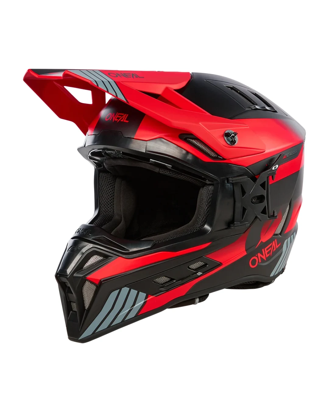 Ендуро каска O'NEAL EX-SRS HITCH BLACK/GRAY/RED V.24