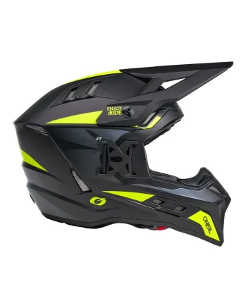 Ендуро каска O'NEAL EX-SRS MAGMA BLACK/NEON YELLOW V.27