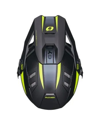 Ендуро каска O'NEAL EX-SRS MAGMA BLACK/NEON YELLOW V.27