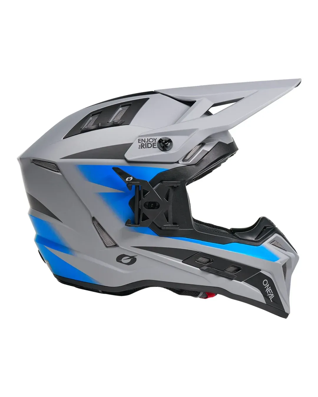 Ендуро каска O'NEAL EX-SRS MAGMA GRAY/BLUE V.27