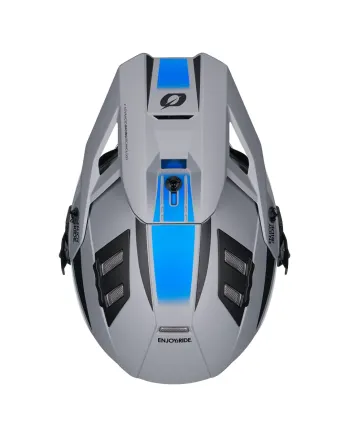 Ендуро каска O'NEAL EX-SRS MAGMA GRAY/BLUE V.27
