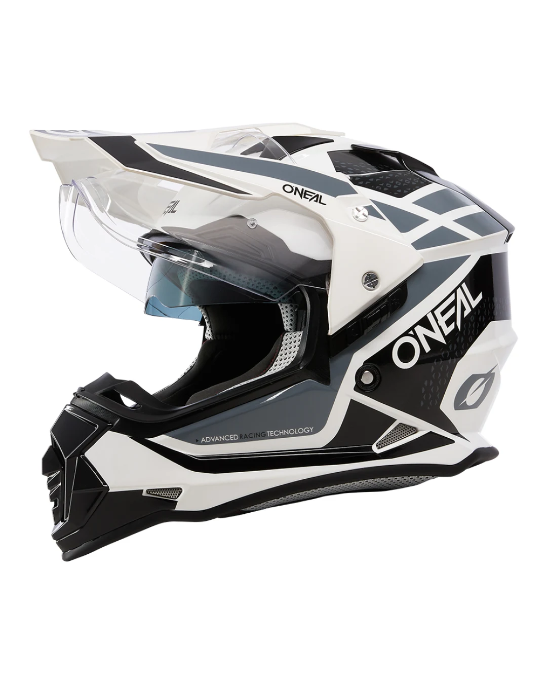 Ендуро каска O'NEAL SIERRA II R WHITE/BLACK/GRAY V.24