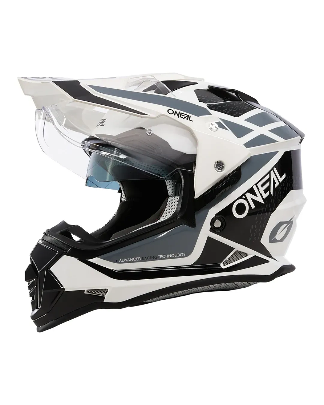 Ендуро каска O'NEAL SIERRA II R WHITE/BLACK/GRAY V.24