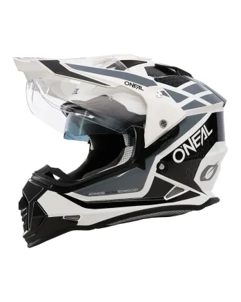 Ендуро каска O'NEAL SIERRA II R WHITE/BLACK/GRAY V.24