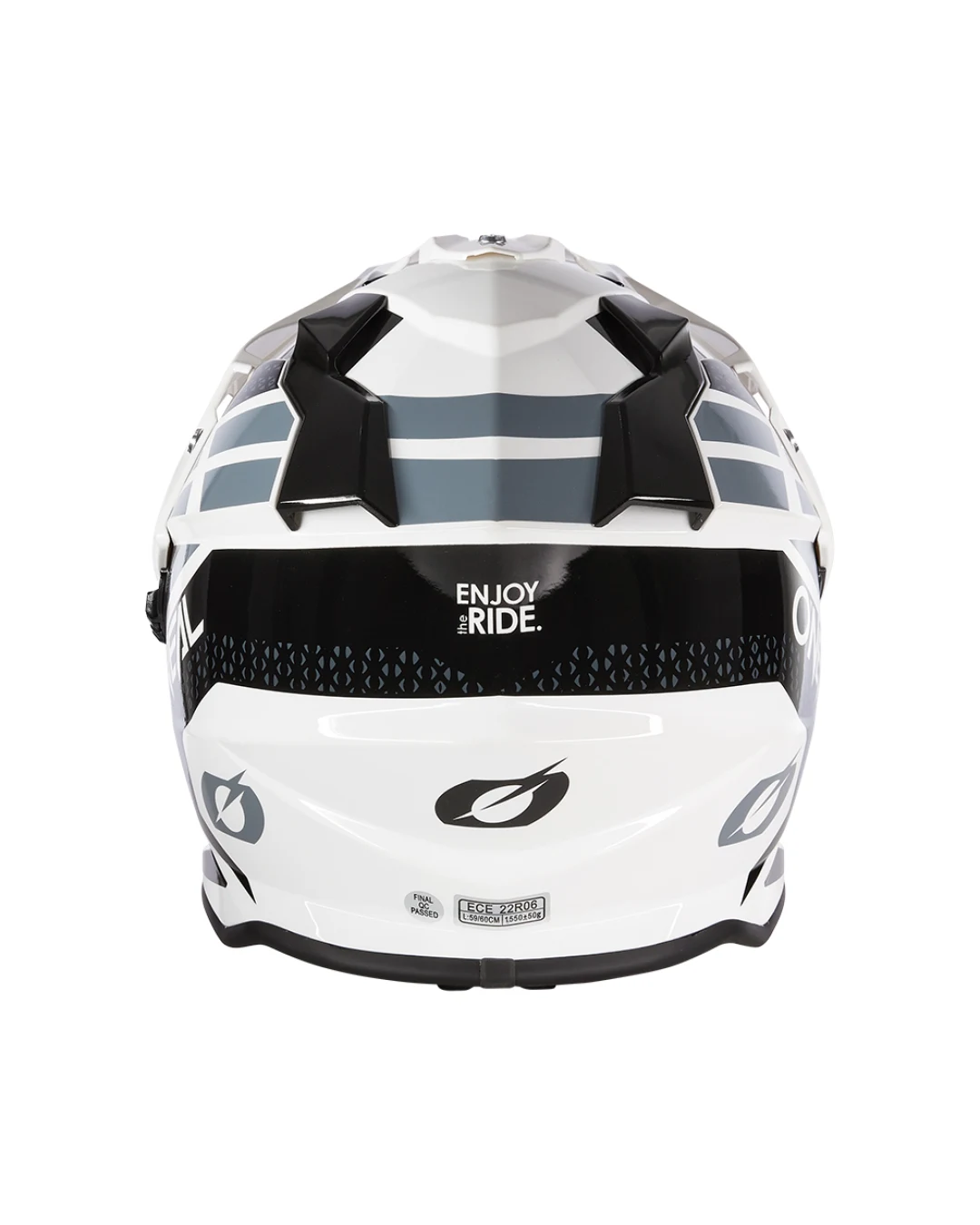 Ендуро каска O'NEAL SIERRA II R WHITE/BLACK/GRAY V.24