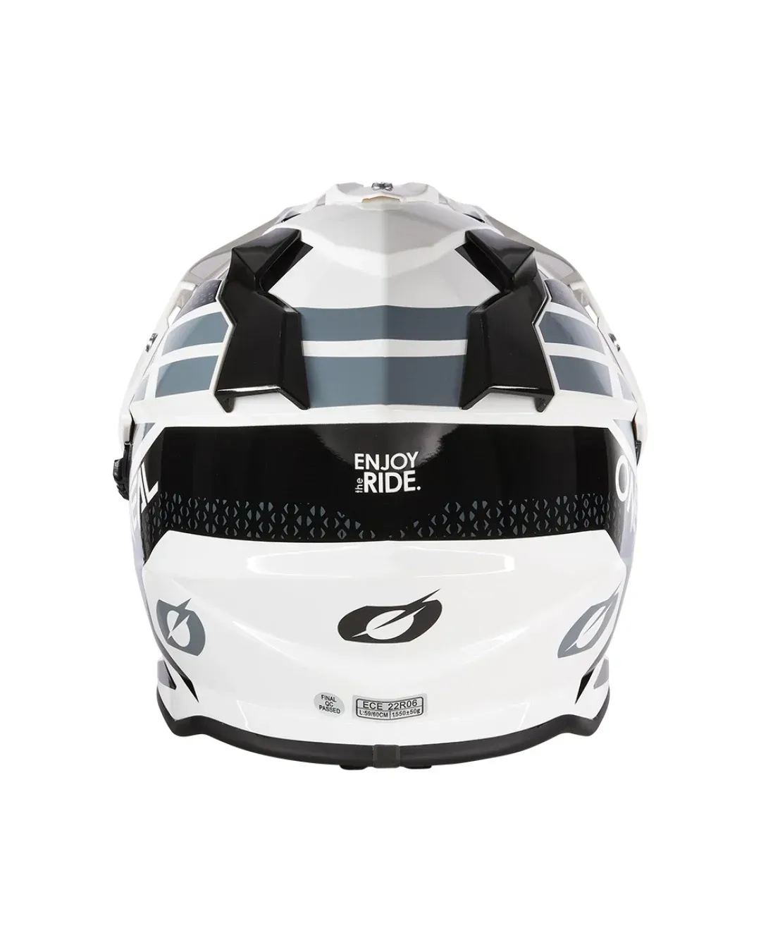 Ендуро каска O'NEAL SIERRA II R WHITE/BLACK/GRAY V.24