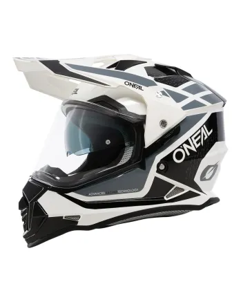 Ендуро каска O'NEAL SIERRA II R WHITE/BLACK/GRAY V.24