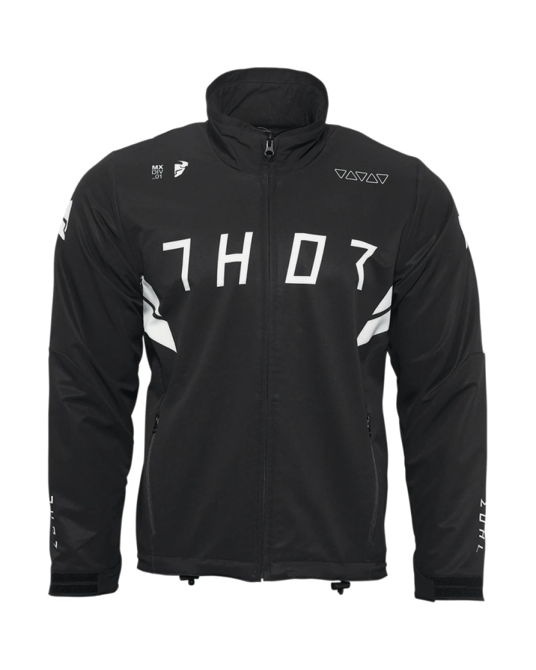 Ендуро яке THOR WARM UP JACKET BLACK/WHITE