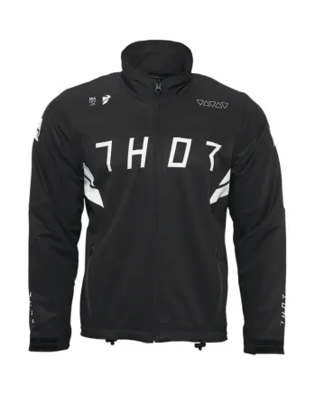 Ендуро яке THOR WARM UP JACKET BLACK/WHITE