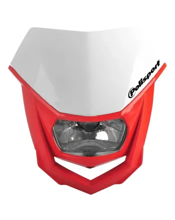 Фар Polisport HALO - WHITE/RED