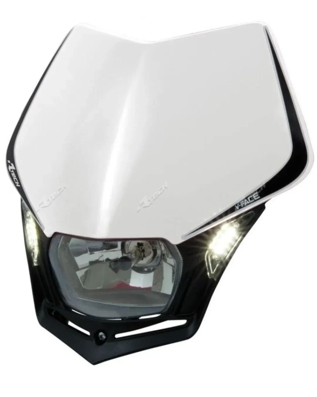 Фар RACETECH V-Face LED Headlight (White/Black)