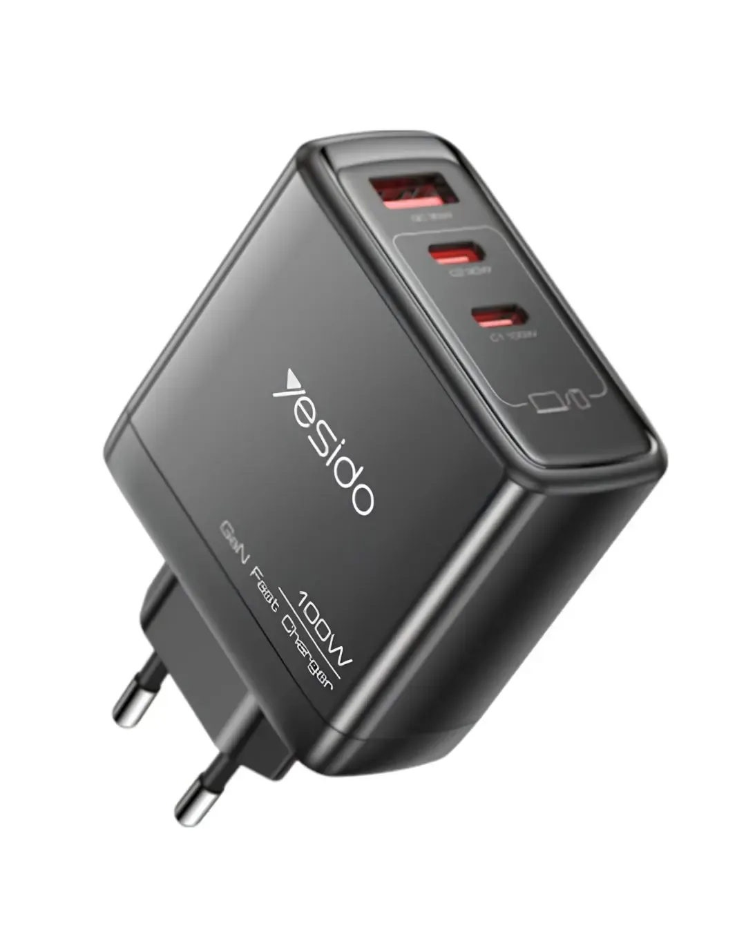Зарядно устройство YESIDO YC142 100W с три порта