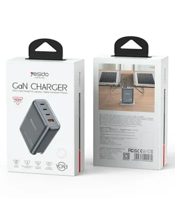 GaN Зарядно устройство YESIDO YC143EU 140W (2x USB-C 140W + 2x 30W)