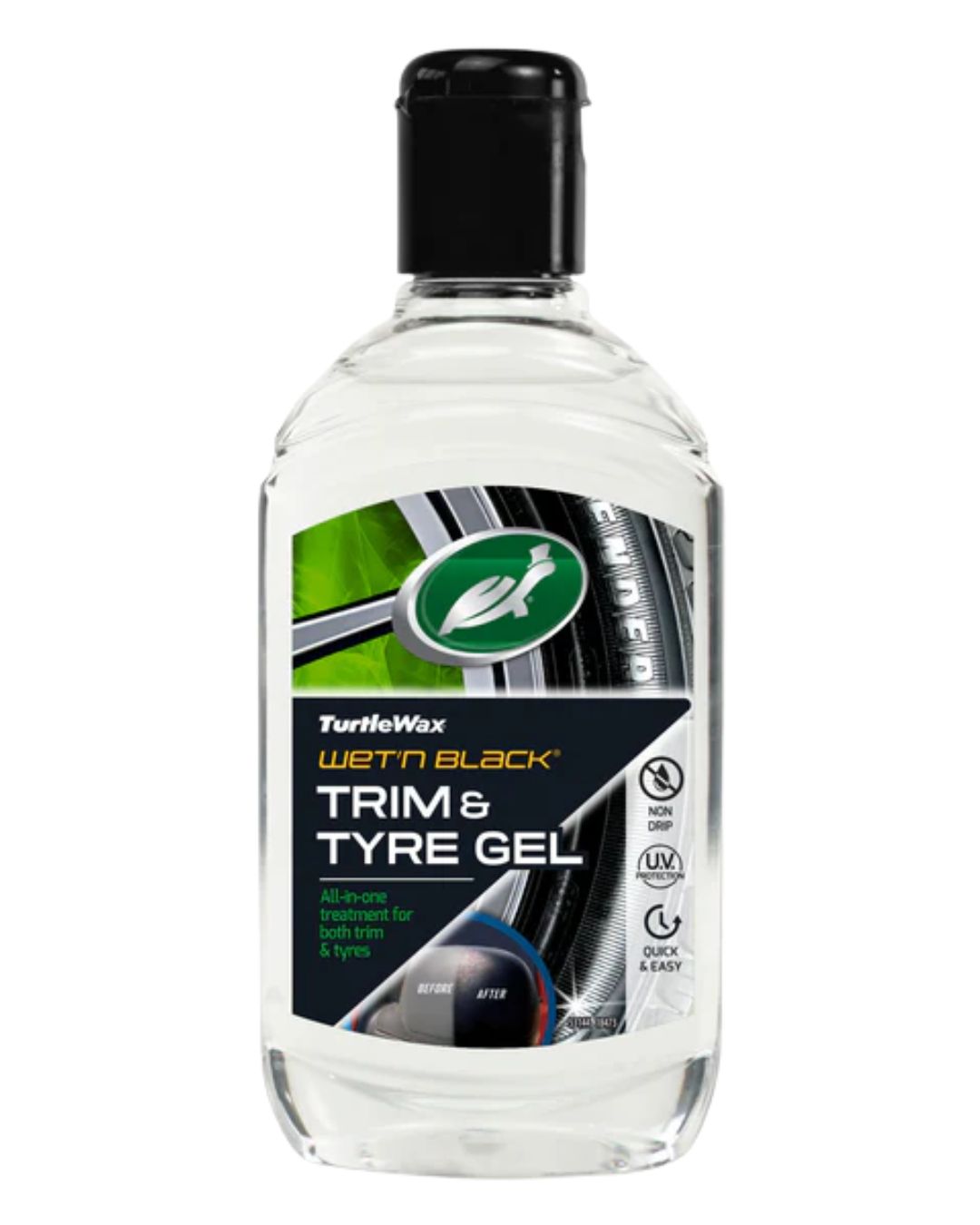 Гел за гуми Turtle Wax Wet N Black Tyre & Trim Gel 300 ml