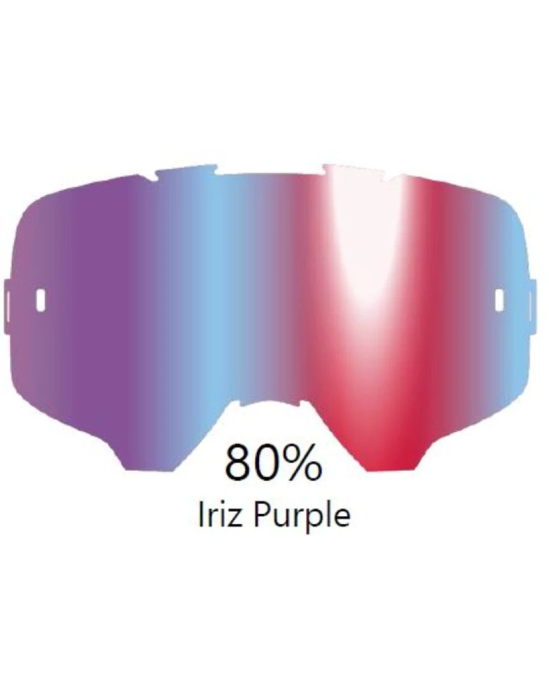 Iriz плака за очила Leatt Velocity-Purple 80%