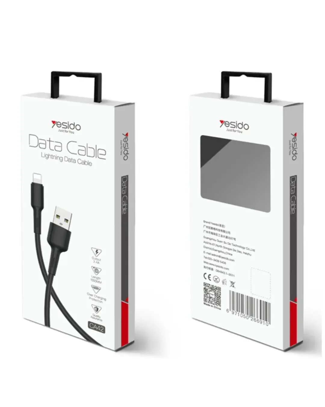Кабел за телефон Yesido CA42I (USB-A към Lightning) за iPhone