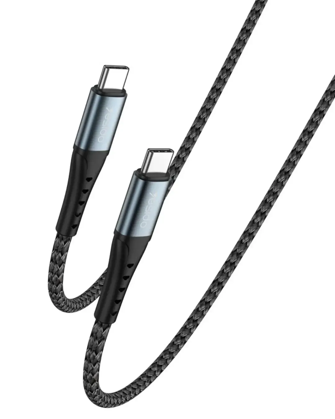 Кабел за телефон Yesido CA66 (USB Type-C към Type-C) 120 см (max 60W)