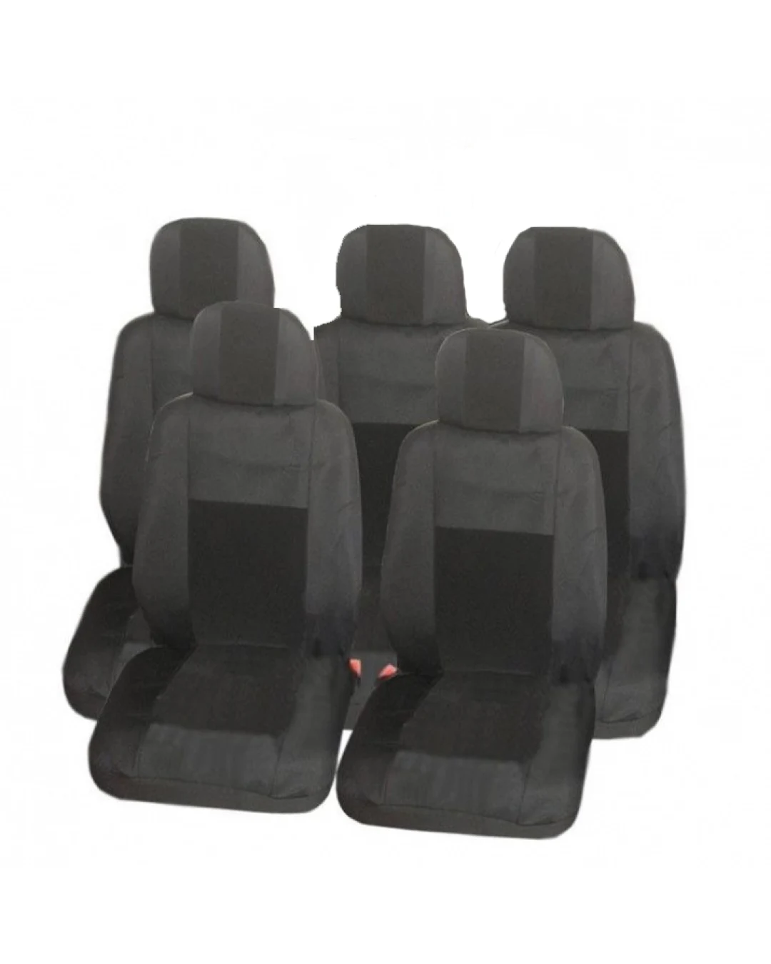 Калъфи тапицерия Flexzon за Ford S-MAX, C-MAX, VW Touran, Sharan, Toyota Corolla Verso, Текстил, Черна