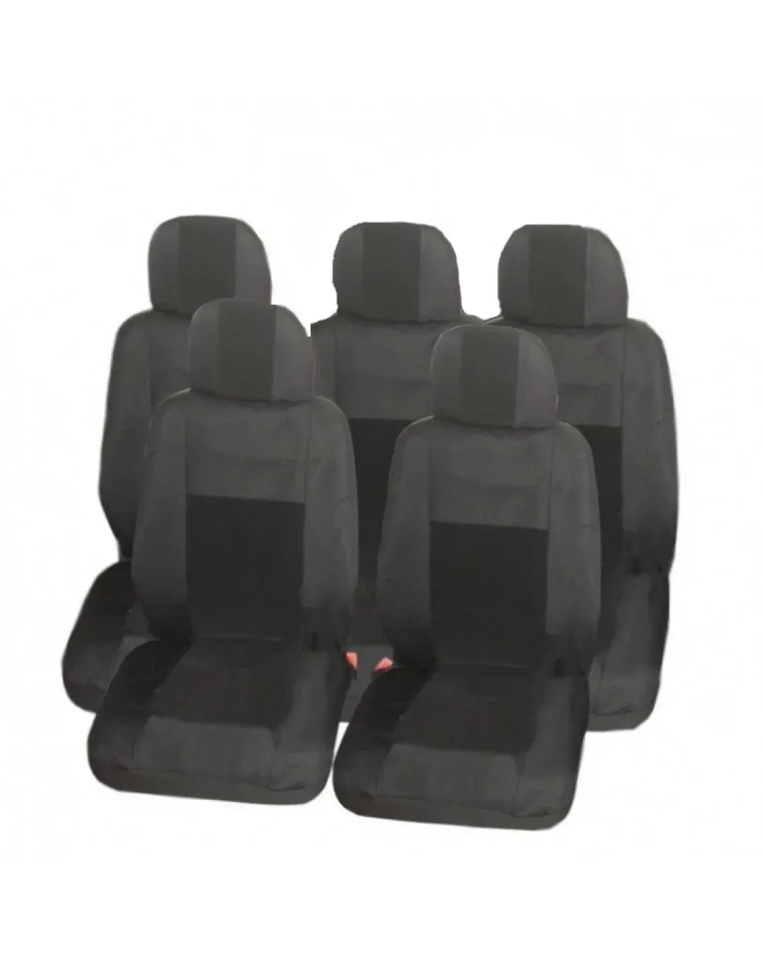 Калъфи тапицерия Flexzon за Ford S-MAX, C-MAX, VW Touran, Sharan, Toyota Corolla Verso, Текстил, Черна