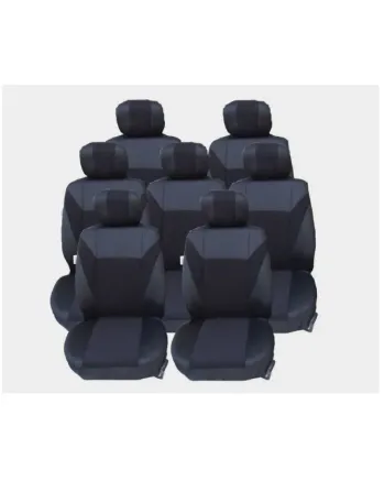Калъфи тапицерия за VW Touran, Sharan, Ford Galaxy, Citroen C8, Peugeot 307SW, Citroen C4 Grand Picasso, Peugeot 806, 807, Черен