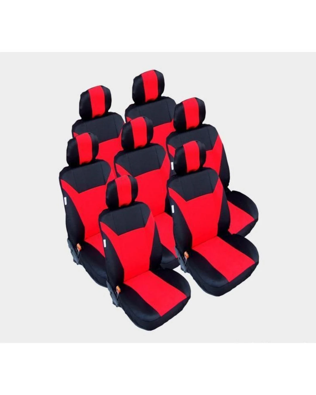 Калъфи тапицерия за VW Touran, Sharan, Ford Galaxy, Citroen C8, Peugeot 307SW, Citroen C4 Grand Picasso, Peugeot 806, 807, Червен цвят