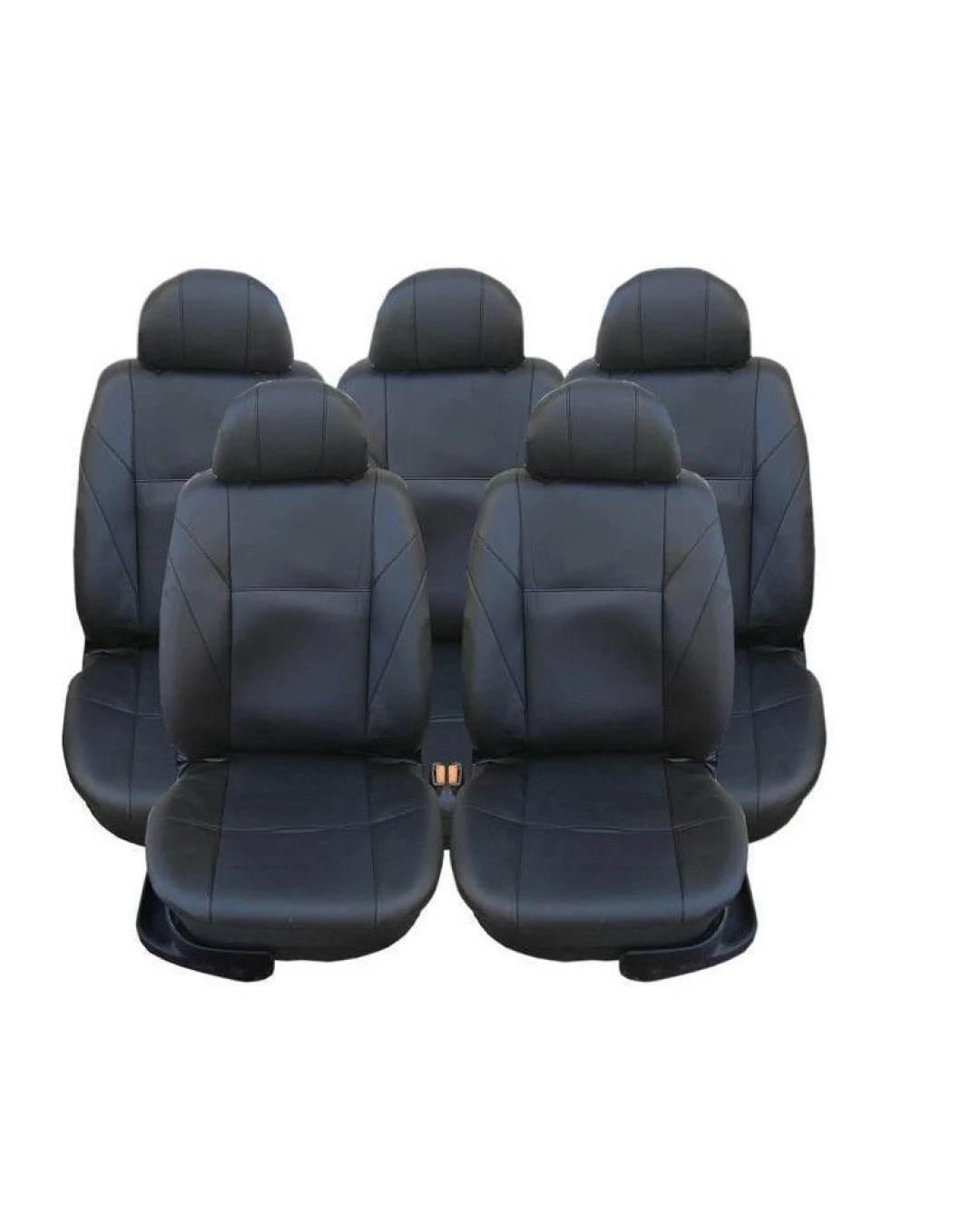 Калъфи/тапицерия за VW Touran, Sharan, Ford Galaxy, Citroen C8, Peugeot 307SW, Citroen C4 Grand Picasso, Peugeot 806, 807, Еко кожа, Черни