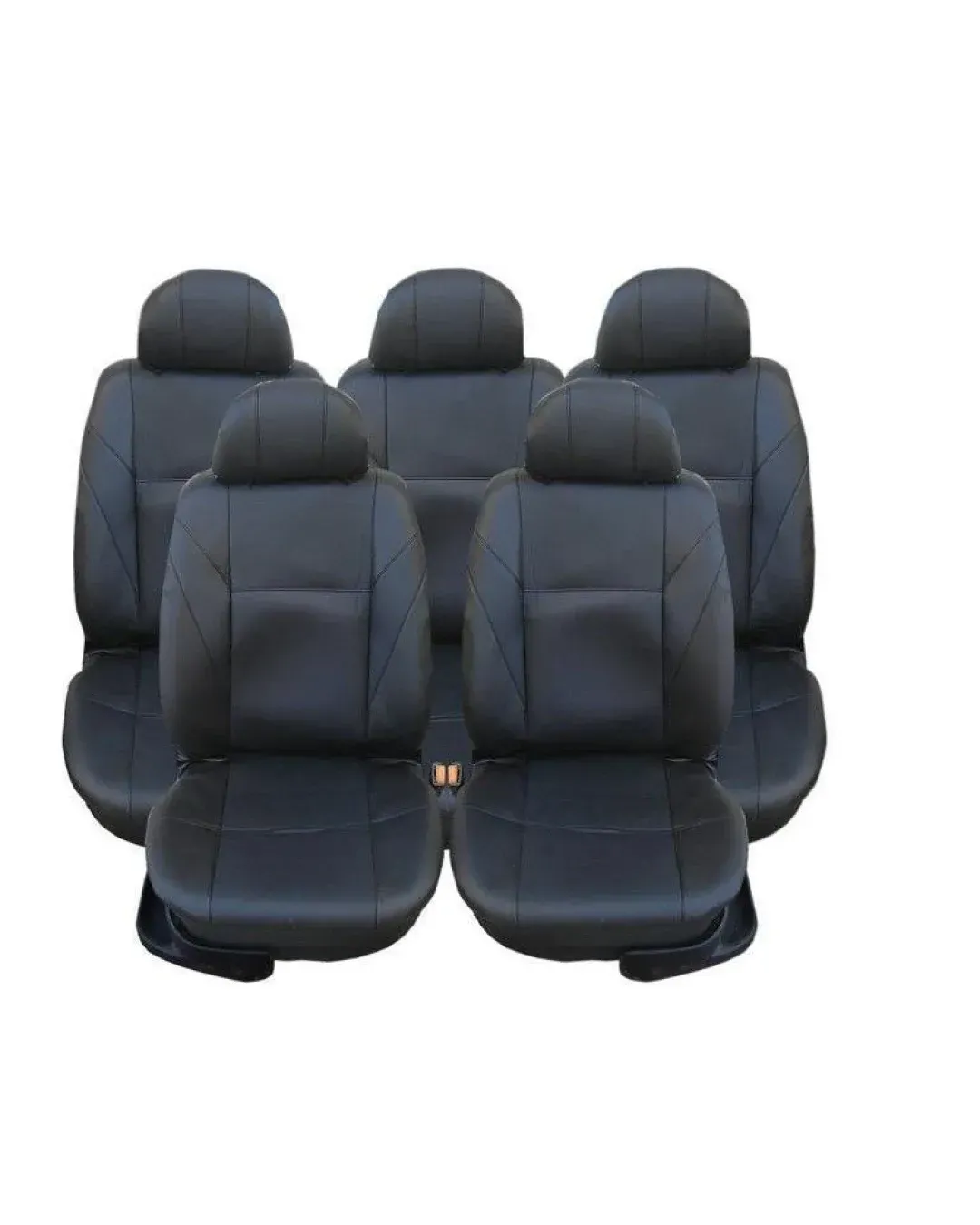 Калъфи/тапицерия за VW Touran, Sharan, Ford Galaxy, Citroen C8, Peugeot 307SW, Citroen C4 Grand Picasso, Peugeot 806, 807, Еко кожа, Черни