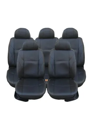 Калъфи/тапицерия за VW Touran, Sharan, Ford Galaxy, Citroen C8, Peugeot 307SW, Citroen C4 Grand Picasso, Peugeot 806, 807, Еко кожа, Черни