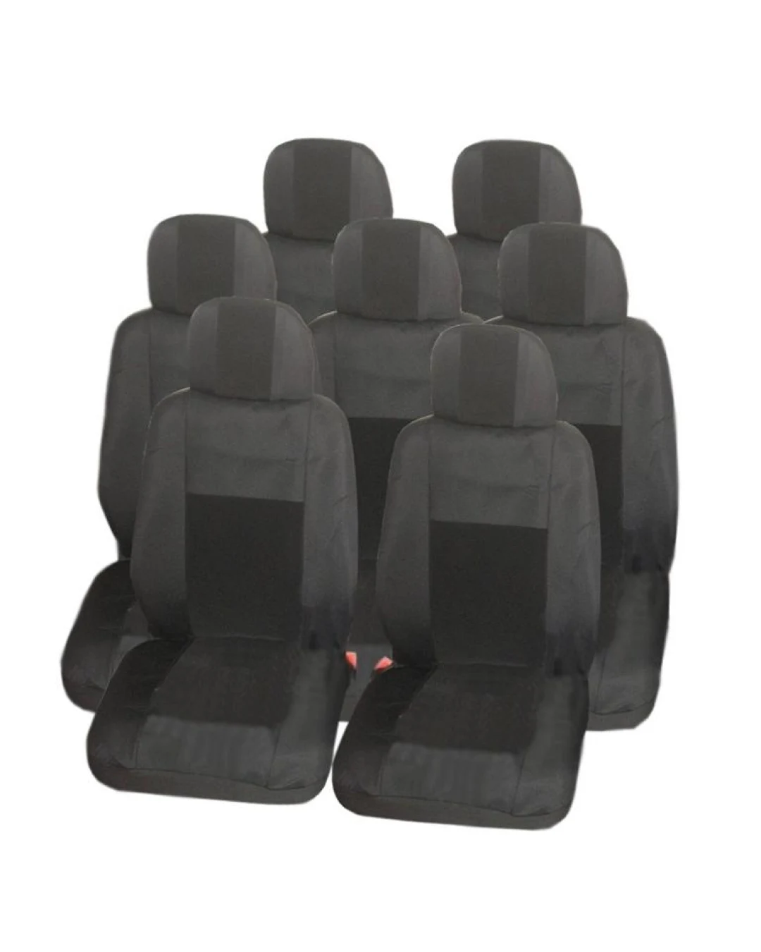 Калъфи тапицерия за VW Touran, Sharan, Ford Galaxy, Citroen C8, Peugeot 307SW, Citroen C4 Grand Picasso, Peugeot 806, 807, Lancia Phedra - Черни