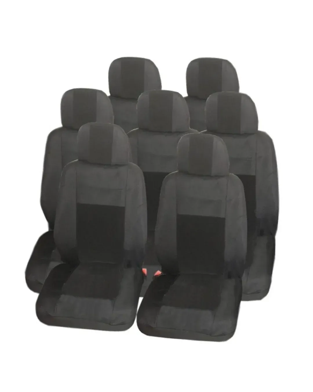 Калъфи тапицерия за VW Touran, Sharan, Ford Galaxy, Citroen C8, Peugeot 307SW, Citroen C4 Grand Picasso, Peugeot 806, 807, Lancia Phedra - Черни