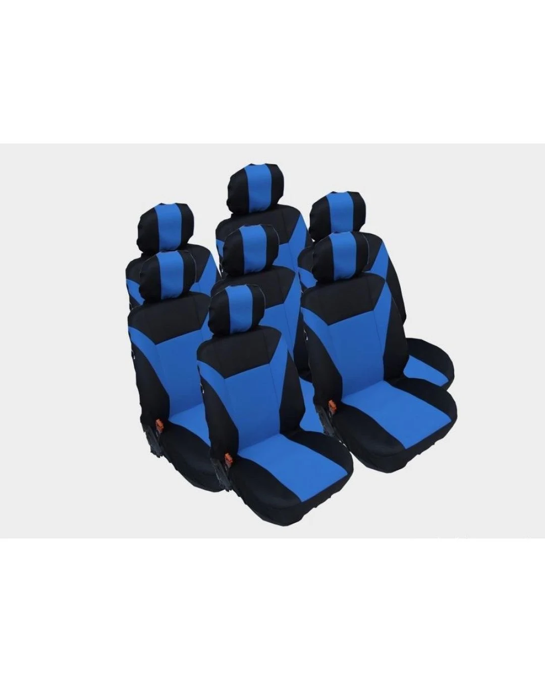 Калъфи тапицерия за VW Touran, Sharan, Ford Galaxy, Citroen C8, Peugeot 307SW, Citroen C4 Grand Picasso, Peugeot 806, 807, Син