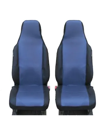 Калъфи за предни седалки за Toyota Aygo, Citroen C1, Peugeot 107, Текстил - Сини