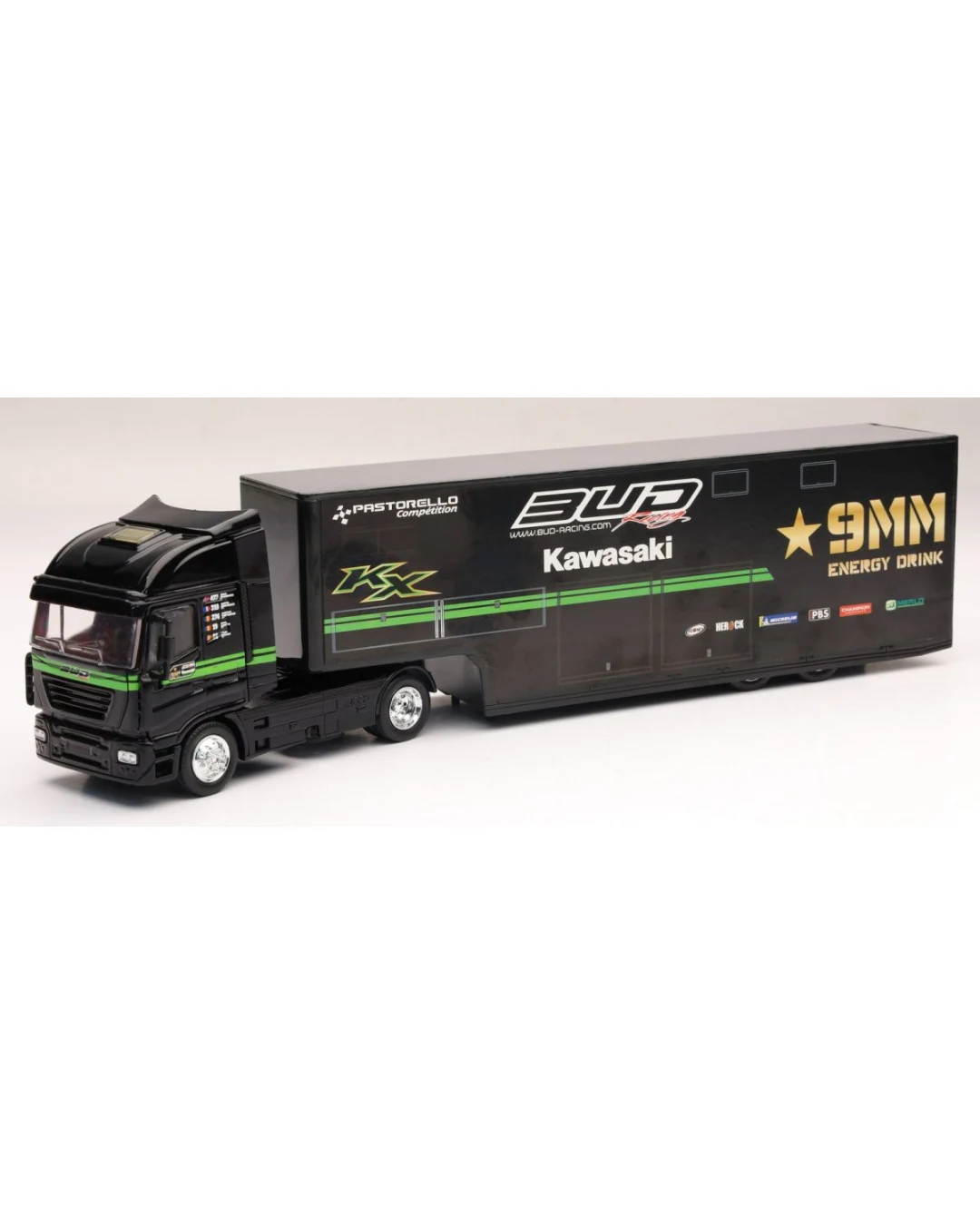 Камион играчка BUD RACING KAWASAKI 1:43