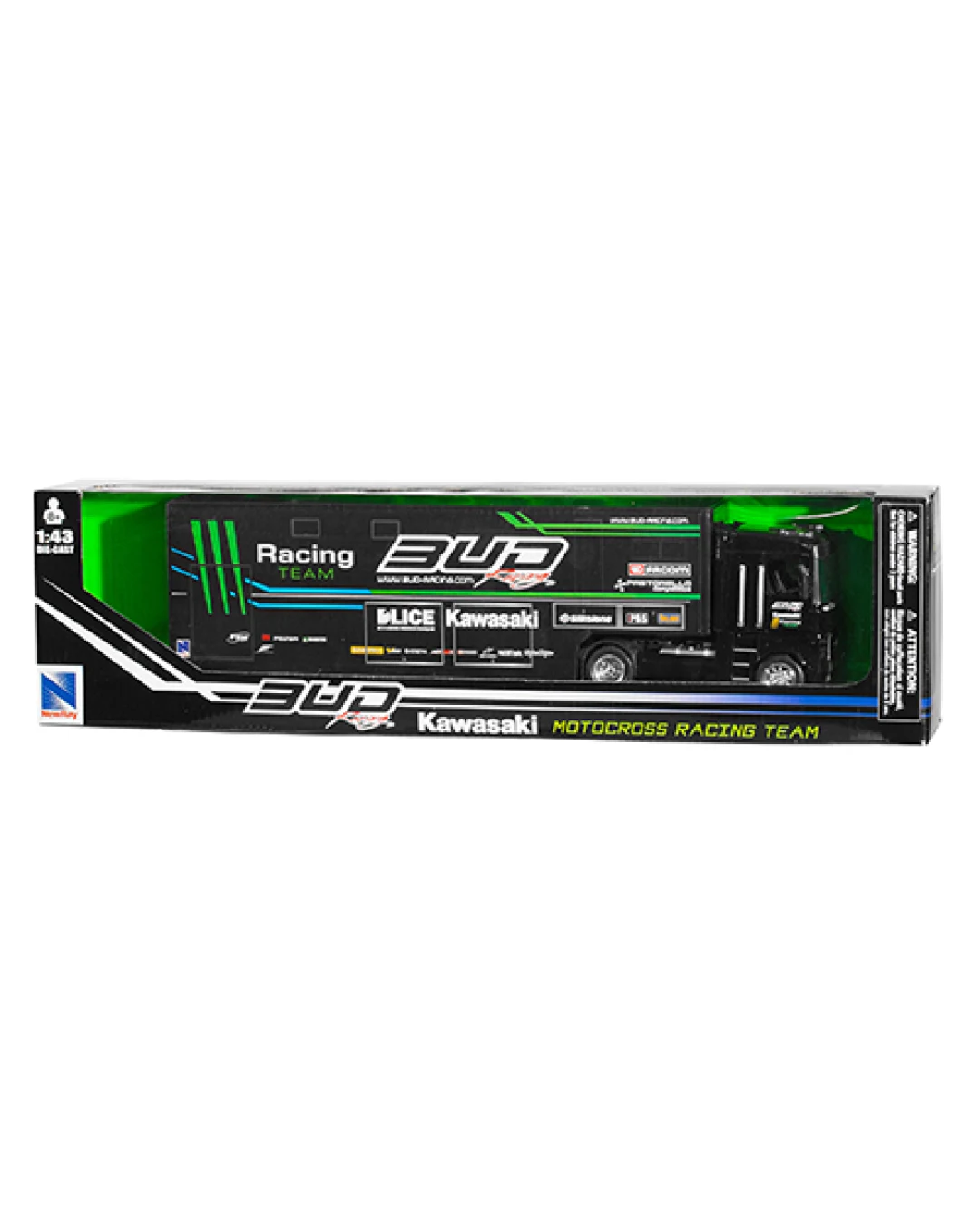 Камион играчка BUD RACING MONSTER KAWASAKI 1:43