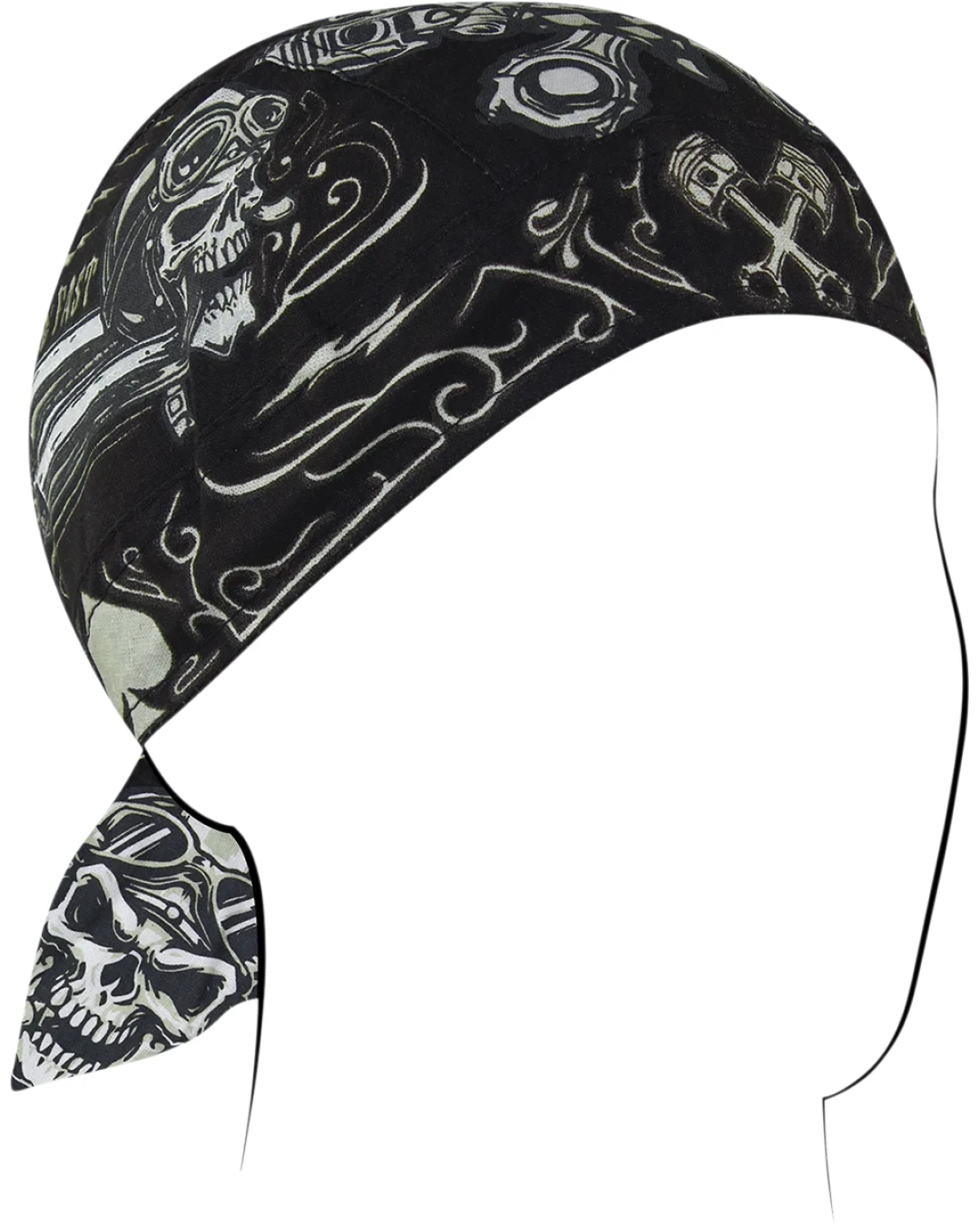 Кърпа за глава FLYDANNA COTN BIKER SKULL