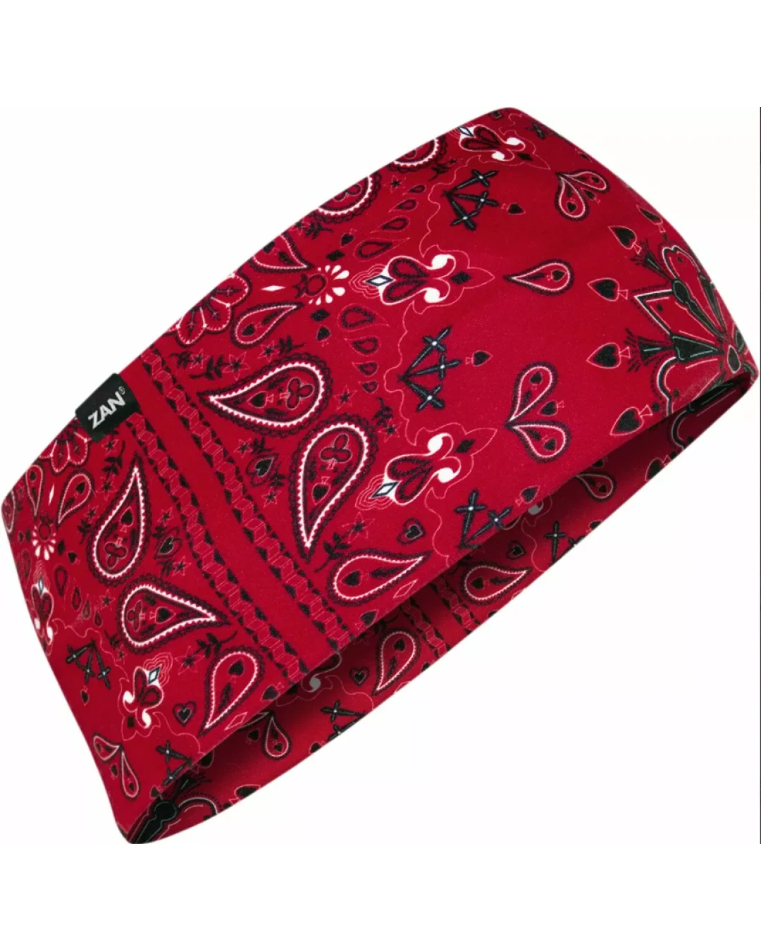 Кърпа за глава SPORTFLEX BLK/RED/WHT PAISLY