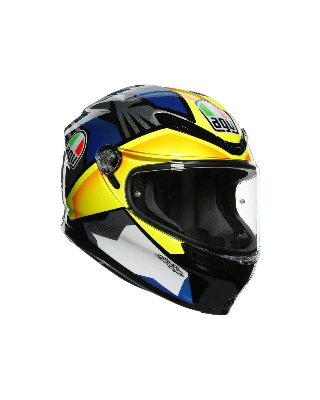 КАСКА AGV K-6 S JOAN BLACK/BLUE/YELLOW
