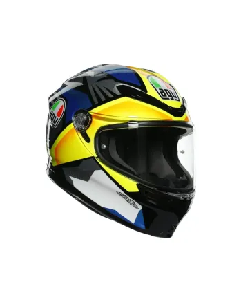 КАСКА AGV K-6 S JOAN BLACK/BLUE/YELLOW