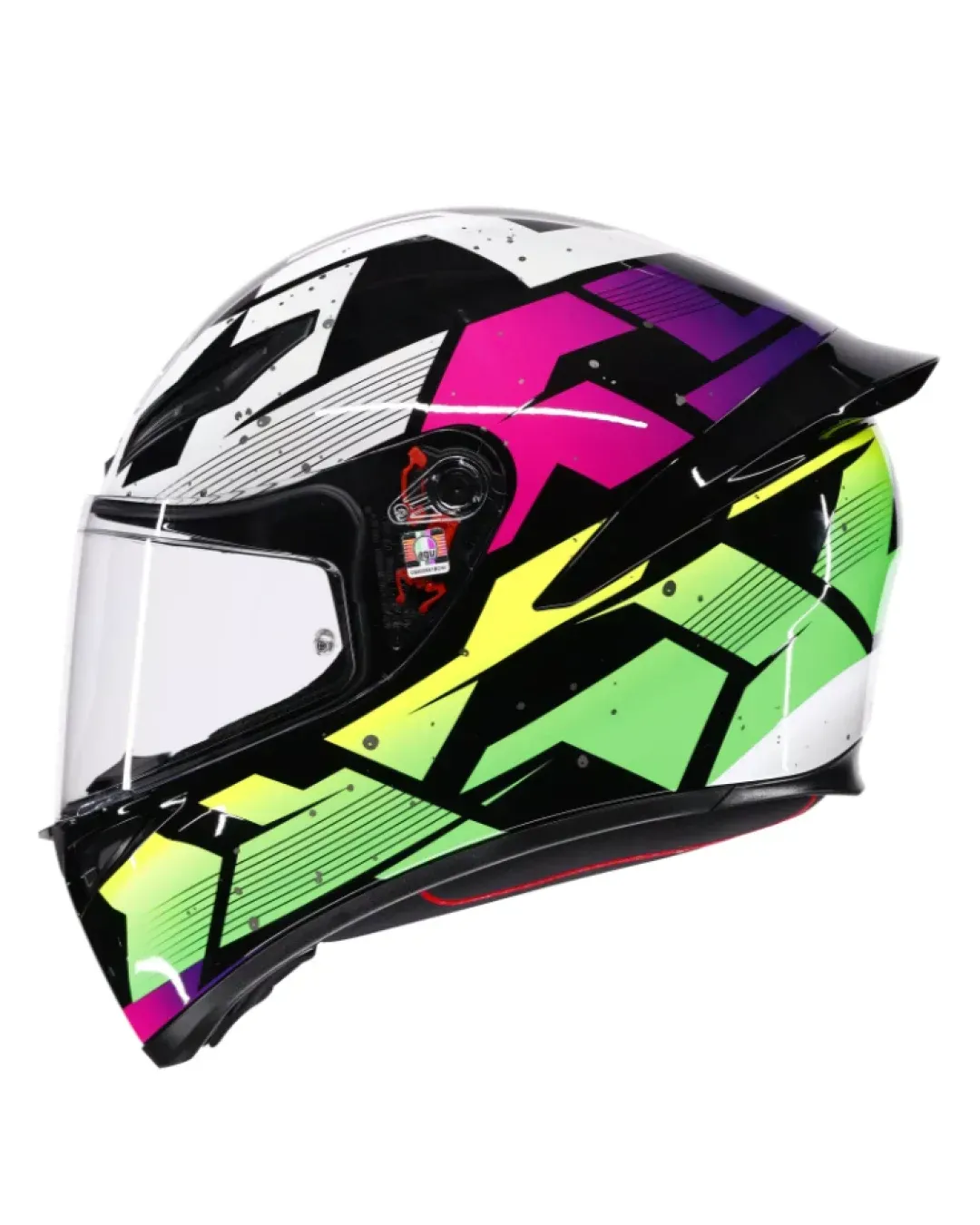 Каска AGV K1 S E2206 PUNKPULSE BLACK/PURPLE/LIME
