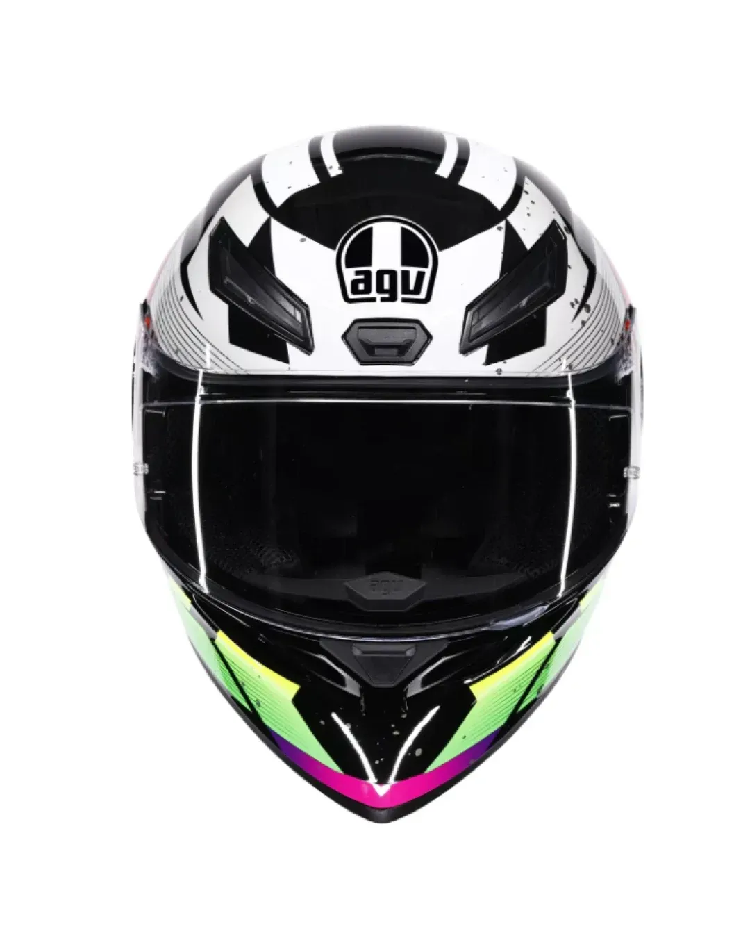 Каска AGV K1 S E2206 PUNKPULSE BLACK/PURPLE/LIME