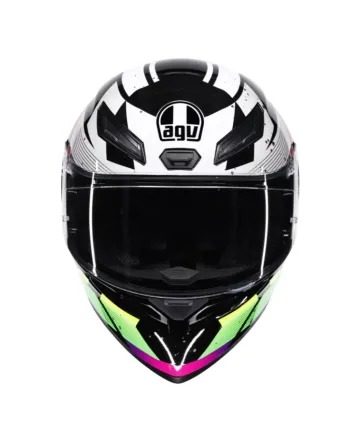 Каска AGV K1 S E2206 PUNKPULSE BLACK/PURPLE/LIME