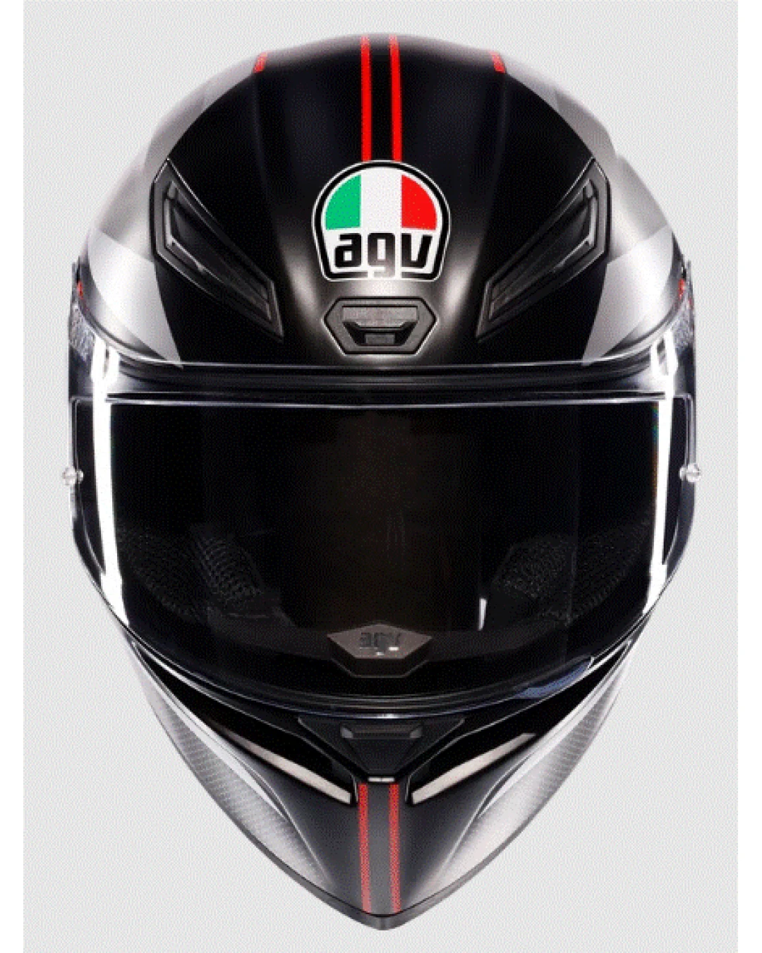 Каска AGV K1 S LAP MATT BLACK/GREY/RED