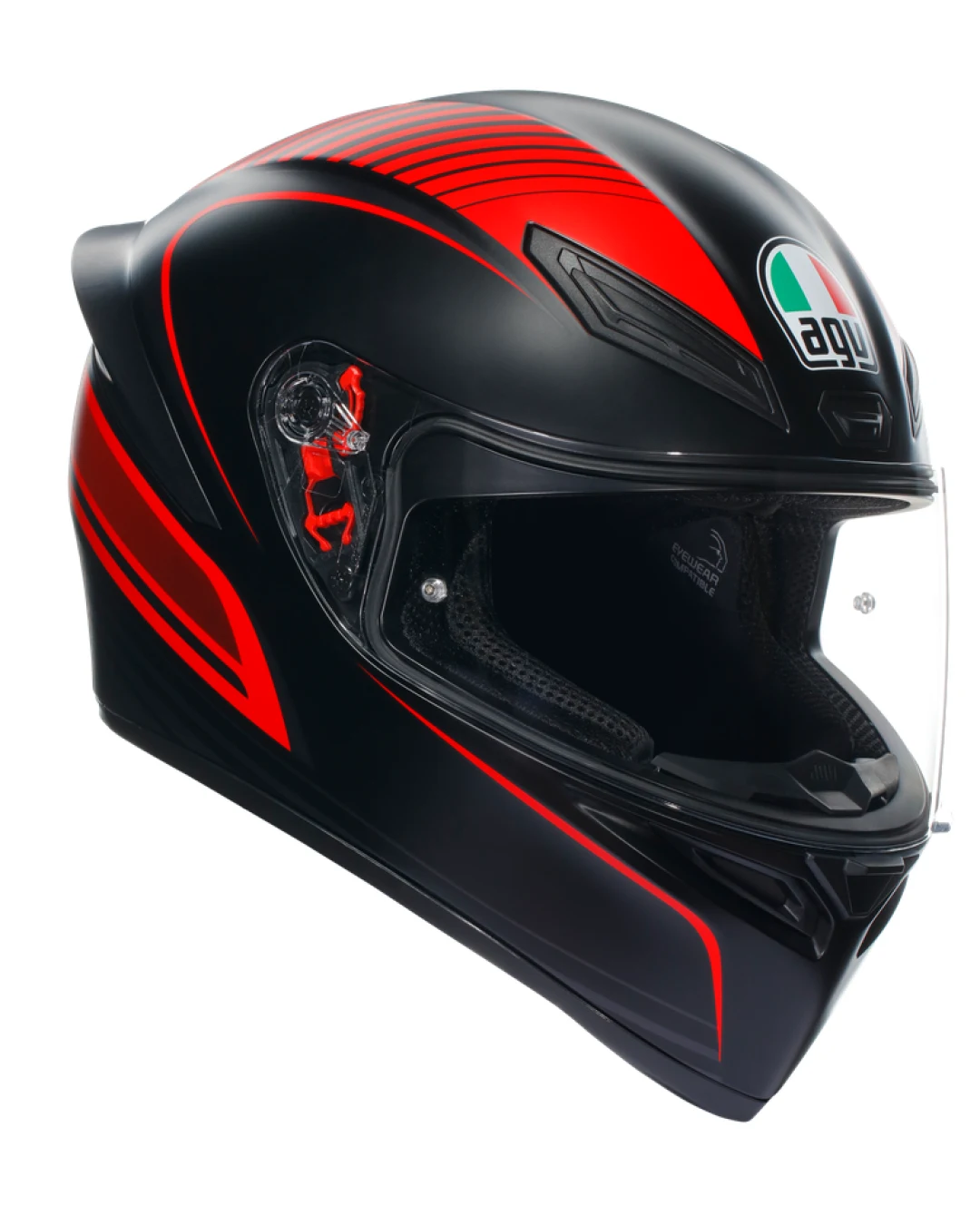 Каска AGV K1 S WARMUP MATT BLACK/RED