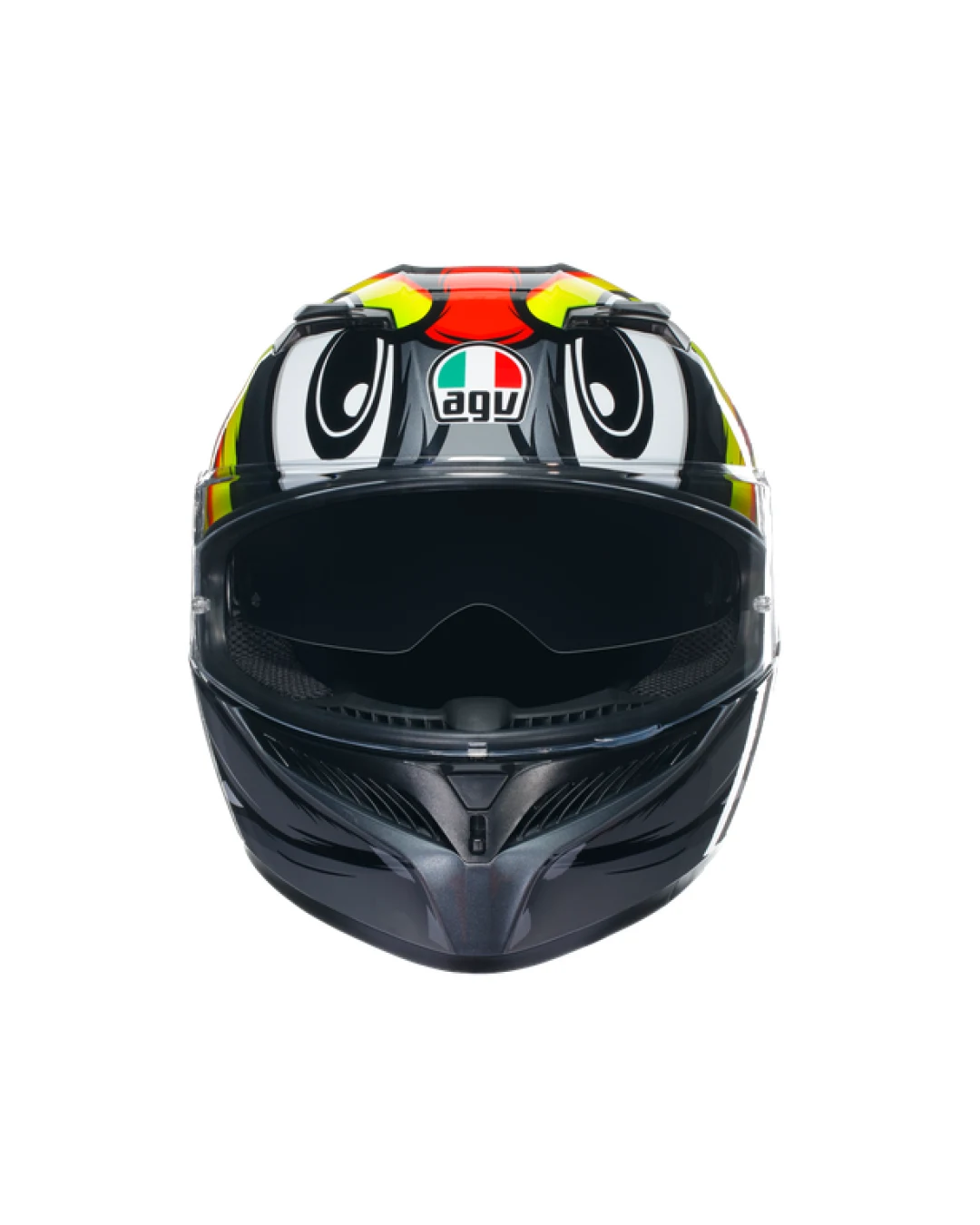 КАСКА  AGV K3 -BIRDY 2.0 GREY/YELLOW/RED